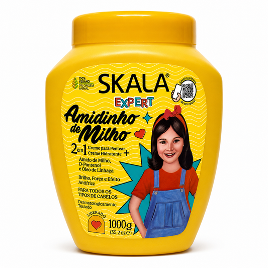 Crema Para Peinar E Hidratar Skala Antifrizz Más Brillo Kids