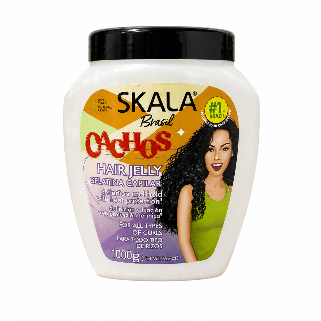 Gel Capilar Skala Brasil Para Definición De Rizos 1000g