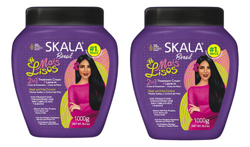 Kit Skala Mais Lisos 2 cremas 1kg