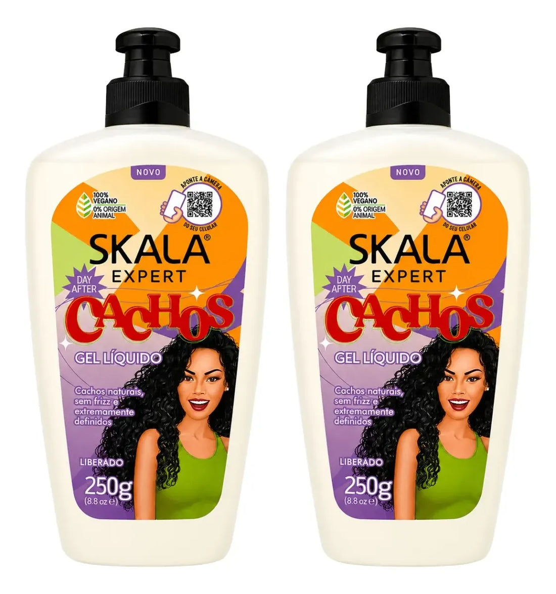 Gel Líquido Skala 2 Pzs Rizos Crespos Y Cachos Sin Frizz
