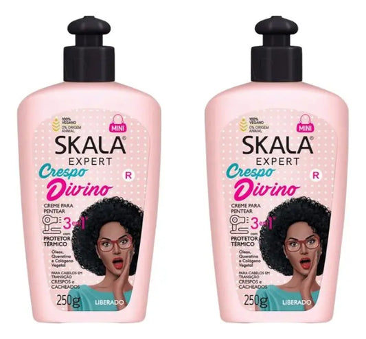 Crema para Peinar Skala Crespo Divino 250g - Kit de 2 unidades