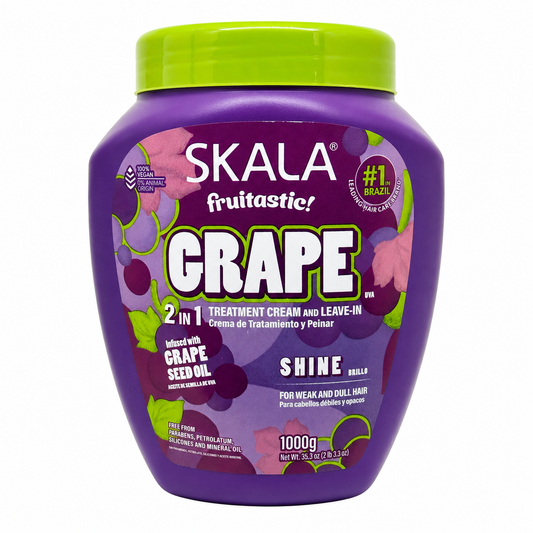 Crema Para Peinar Y Tratamiento Skala Uva Cabello Debil Y Opaco