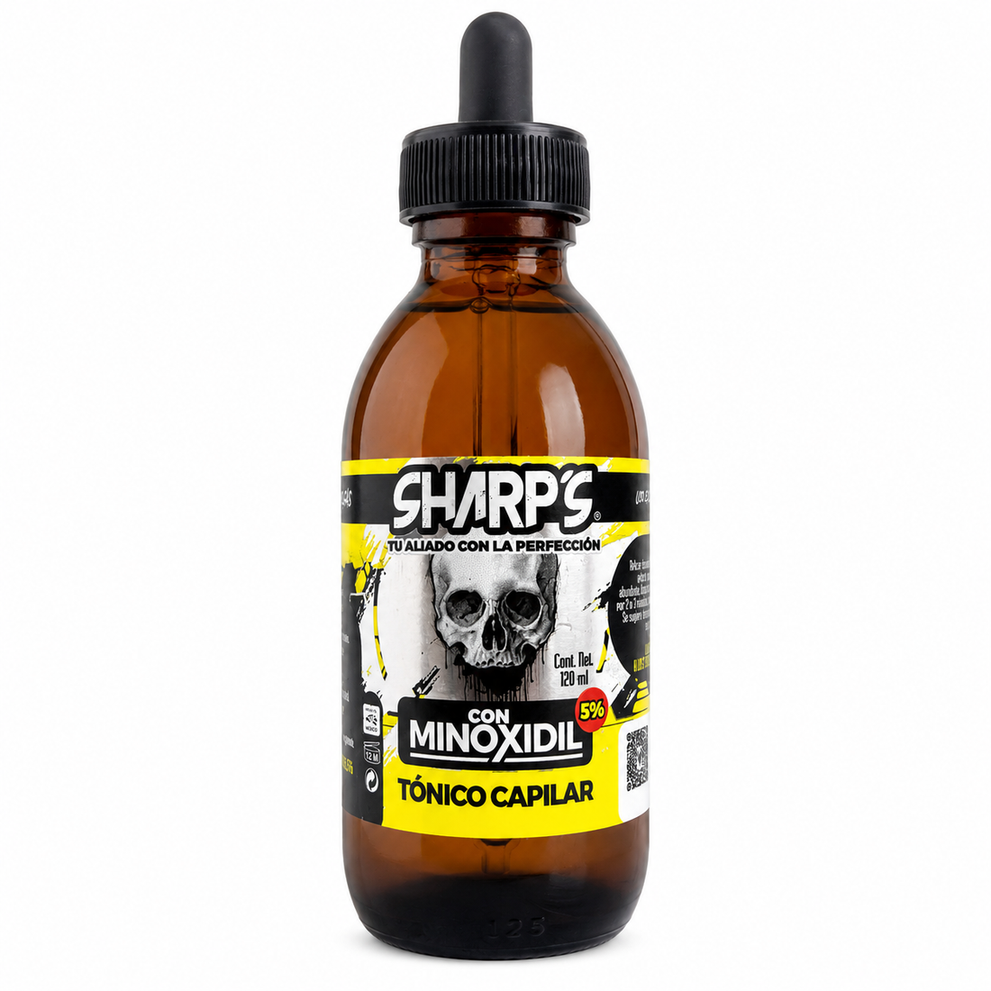 Tónico Capilar Y Para Barba Sharps Con Minoxidil 5% Extracto De Algas